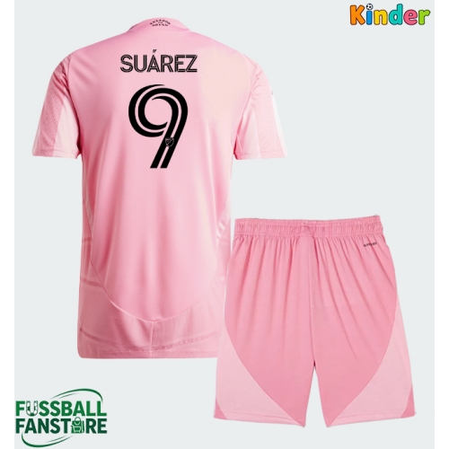 Inter Miami Luis Suarez #9 Replik Heimtrikot Kinder 2026-27 Kurzarm (+ Kurze Hosen)